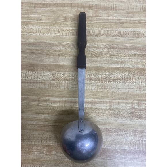 Cutco #15 Ladle Stainless Brown Red Wood Swirl Handle Double Spout USA - Picture 8 of 10